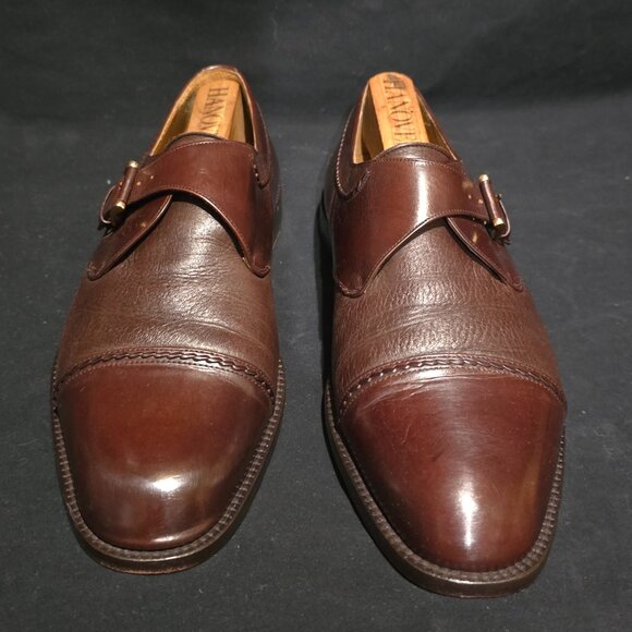 Mezlan Made in Spain Men\'s Istanbul Brown Monk Strap Shoes - 11W US main image 6